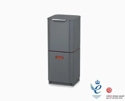 Sale Poubelle de Tri Sélectif e 40 Litres Totem Poubelles De Tri Sélectif
