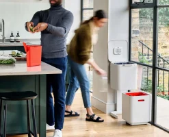 Clearance Poubelle de Tri Sélectif 40 Litres Totem Poubelles De Tri Sélectif