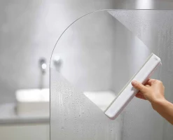 New Raclette de Douche Compacte Blanche EasyStore™ Accessoires De Douche