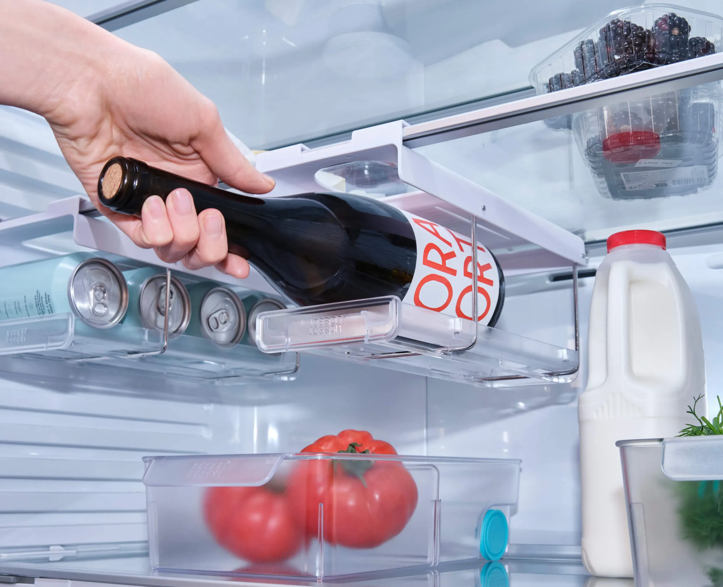 New Range-Bouteilles Pour Réfrigérateur Fridgestore™ Rangement Pour Réfrigérateur|Rangement & Conservation Alimentaire