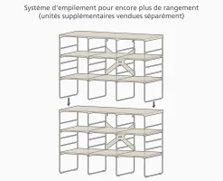 Online Range Chaussures Ajustable Triple Level™ Plus Organisateurs De Vêtements|Rangements À Chaussures
