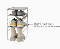 Sale Range-chaussures Réglable Level™ Rangements À Chaussures|Organisateurs De Vêtements