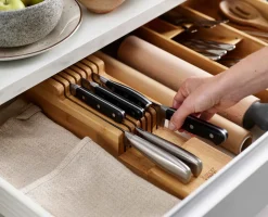 Range-couteaux en à 2 niveaux DrawerStore™ Rangements Tiroirs De Cuisine