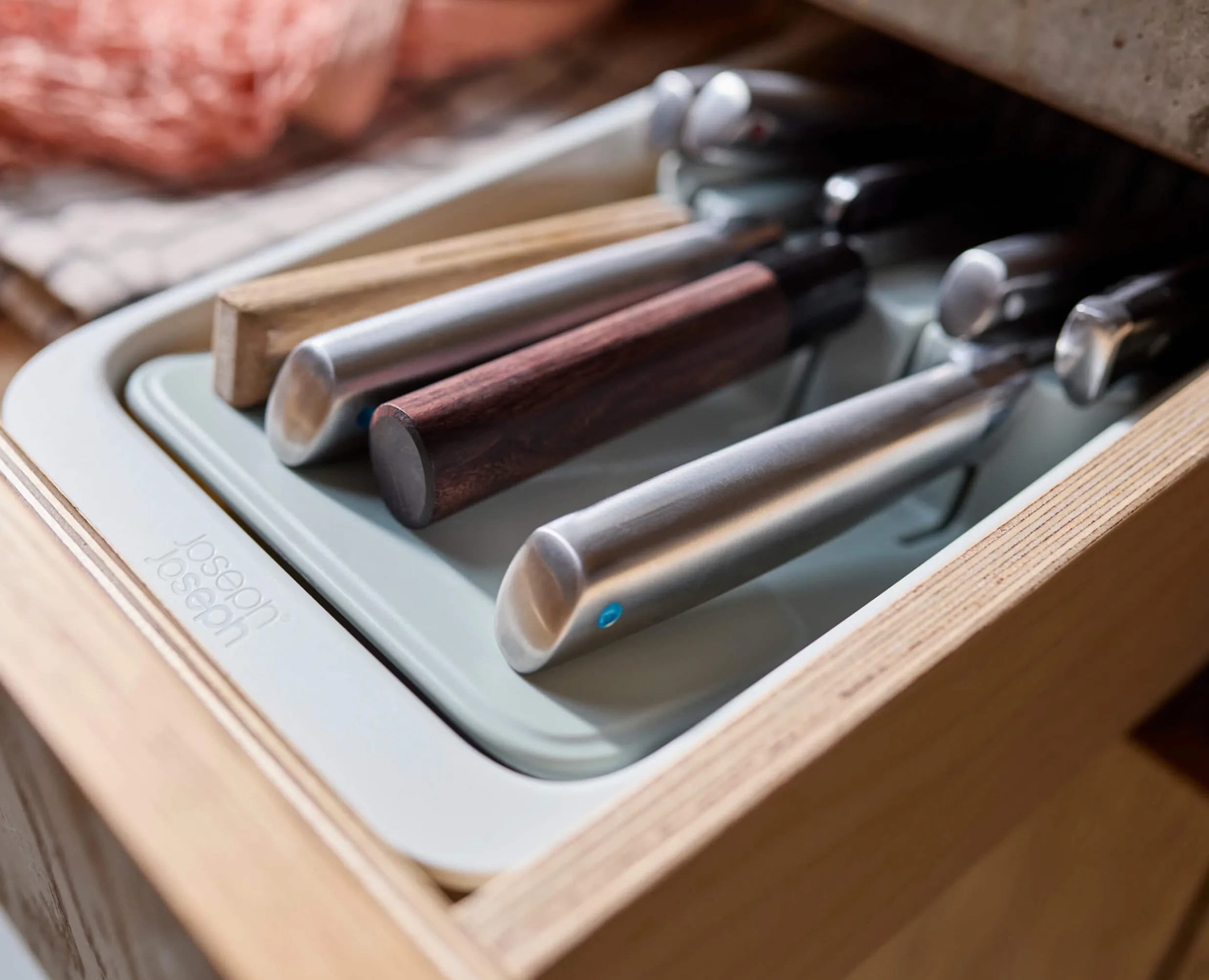 New Range-Couteaux Recyclé Compact à 2 Niveaux Drawerstore™ Rangements Tiroirs De Cuisine