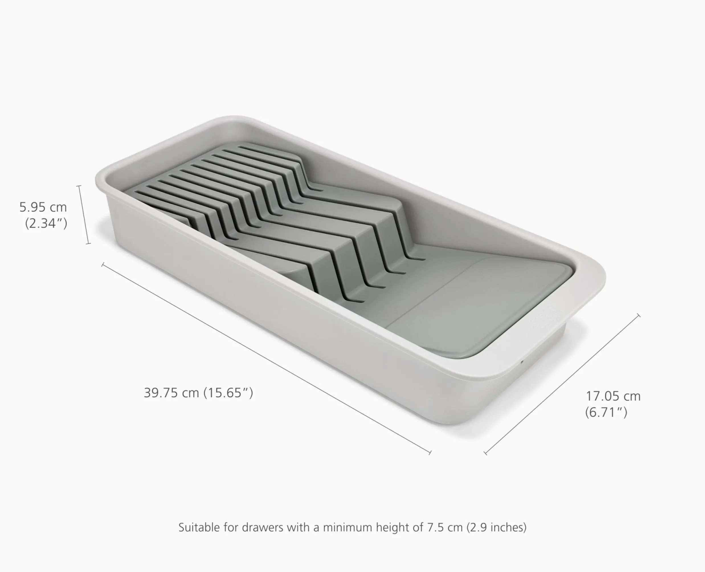 New Range-Couteaux Recyclé Compact à 2 Niveaux Drawerstore™ Rangements Tiroirs De Cuisine