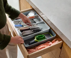 Range-Couverts et Couteaux Extensible et Étagé Drawerstore™ Rangements Tiroirs De Cuisine