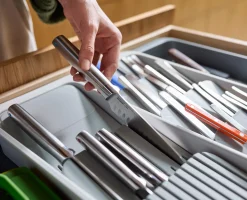 Range-Couverts et Couteaux Extensible et Étagé Drawerstore™ Rangements Tiroirs De Cuisine