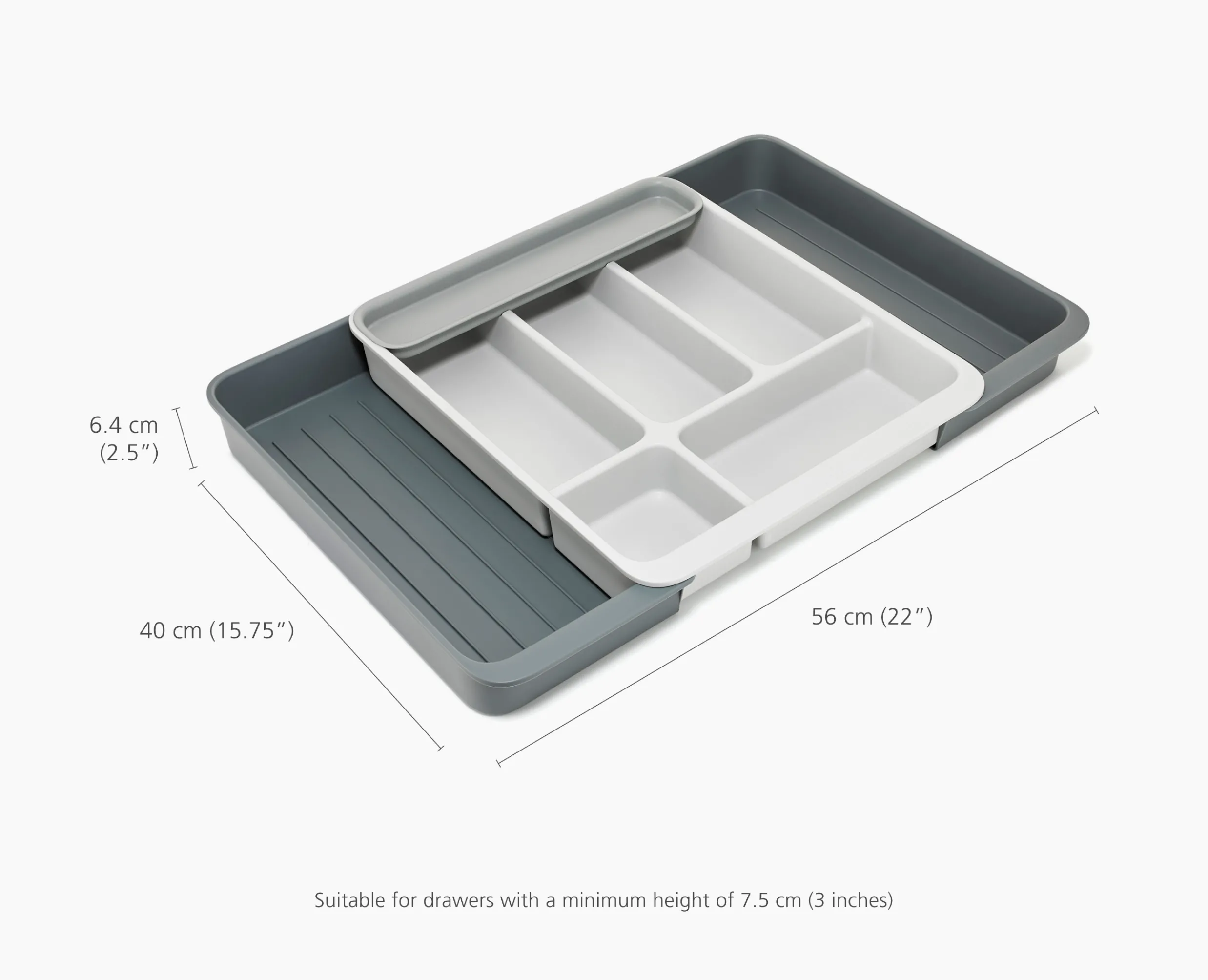 Discount Range-Couverts Extensible Recyclé Drawerstore™ Rangements Tiroirs De Cuisine