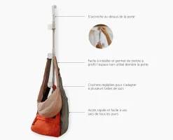 Outlet Rangement de Sacs à Main à Suspendre sur une Porte Orderly™ Organisateurs De Vêtements
