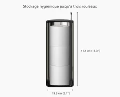 Rangement Pour Papier Toilette Easystore™ Luxe Brosses Wc Et Portes-Papier Toilette|Accessoires Salle De Bain De Luxe