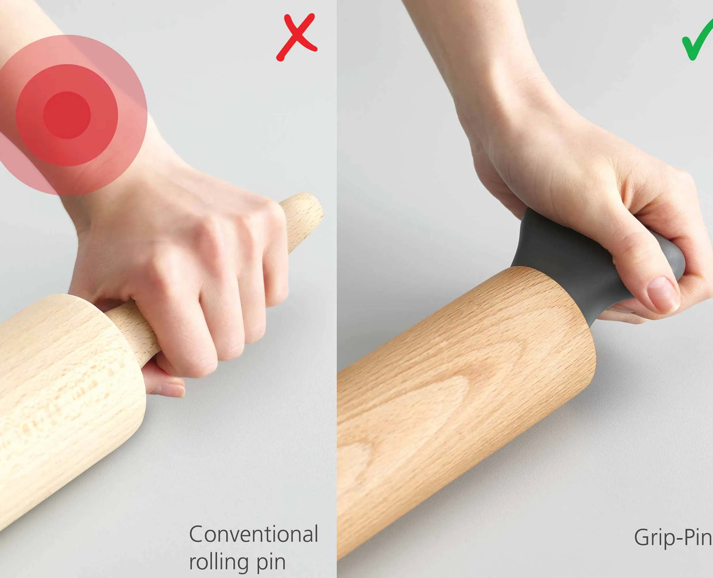 Discount Rouleau à pâtisserie ergonomique Grip-Pin™ Matériel & Ustensiles De Pâtisserie