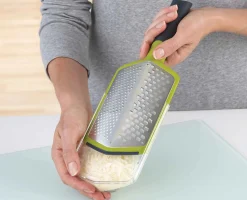 Clearance Râpe Double avec Récupérateur e Twist Grater™ Râpes Et Zesteurs