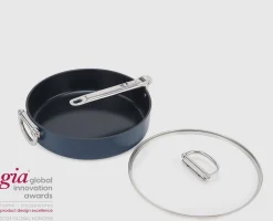 Online Sauteuse Space antiadhésive en céramique 28 cm e avec poignée pliante et couvercle Poêles Et Casseroles