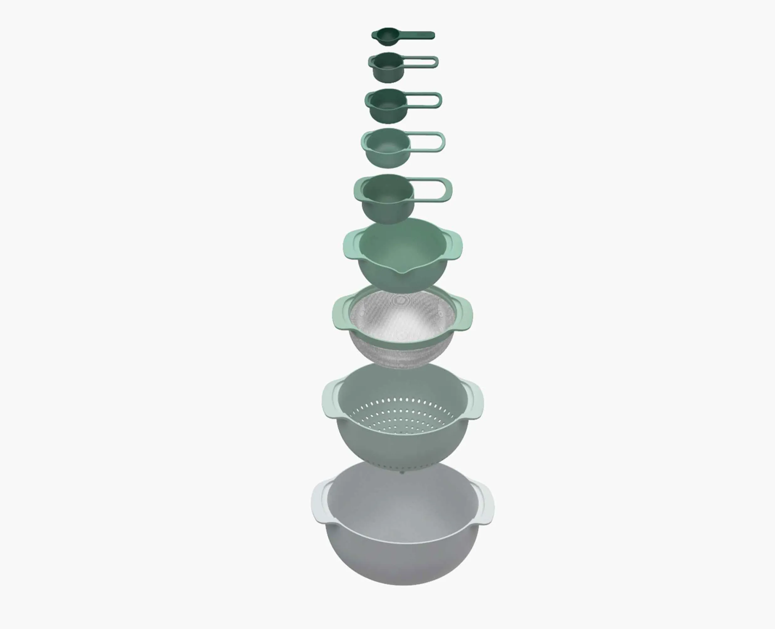 Clearance Set Compact de 9 Bols Mélangeurs Empilables en Nest™ 9 Plus - Éditions Bols Mélangeurs|Passoires Et Essoreuses