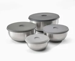Online Set de 4 Bols Mélangeurs en Inox Nest™ Prep&Store Bols Mélangeurs|Matériel & Ustensiles De Pâtisserie