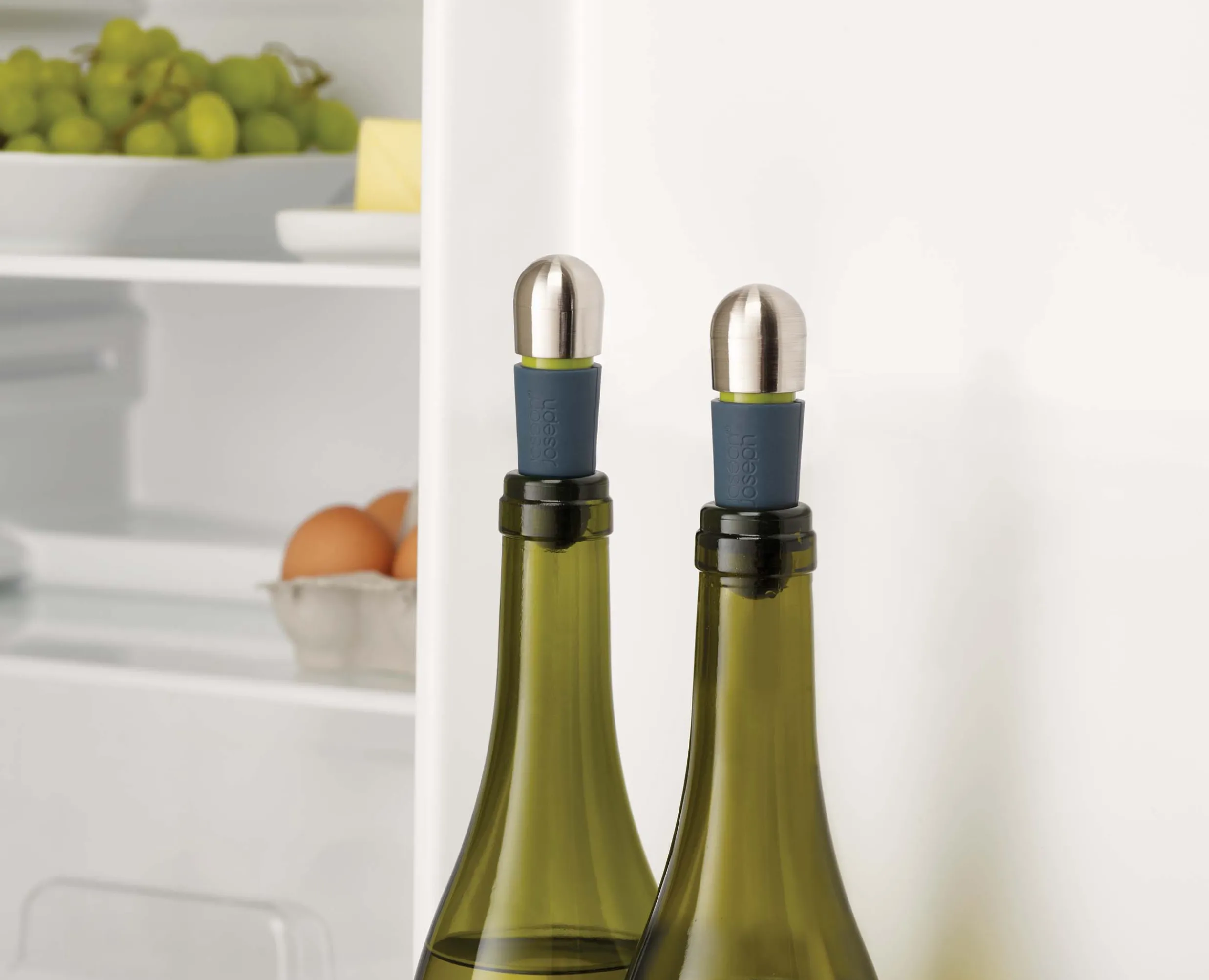 Hot Set de 2 Bouchons à Fermeture pour Vin BarWise™ Accessoires Vin Et Cocktails