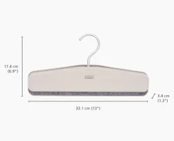 New Set de 2 cintres écrus pour jupes et pantalons Orderly™ Easy-grip Organisateurs De Vêtements