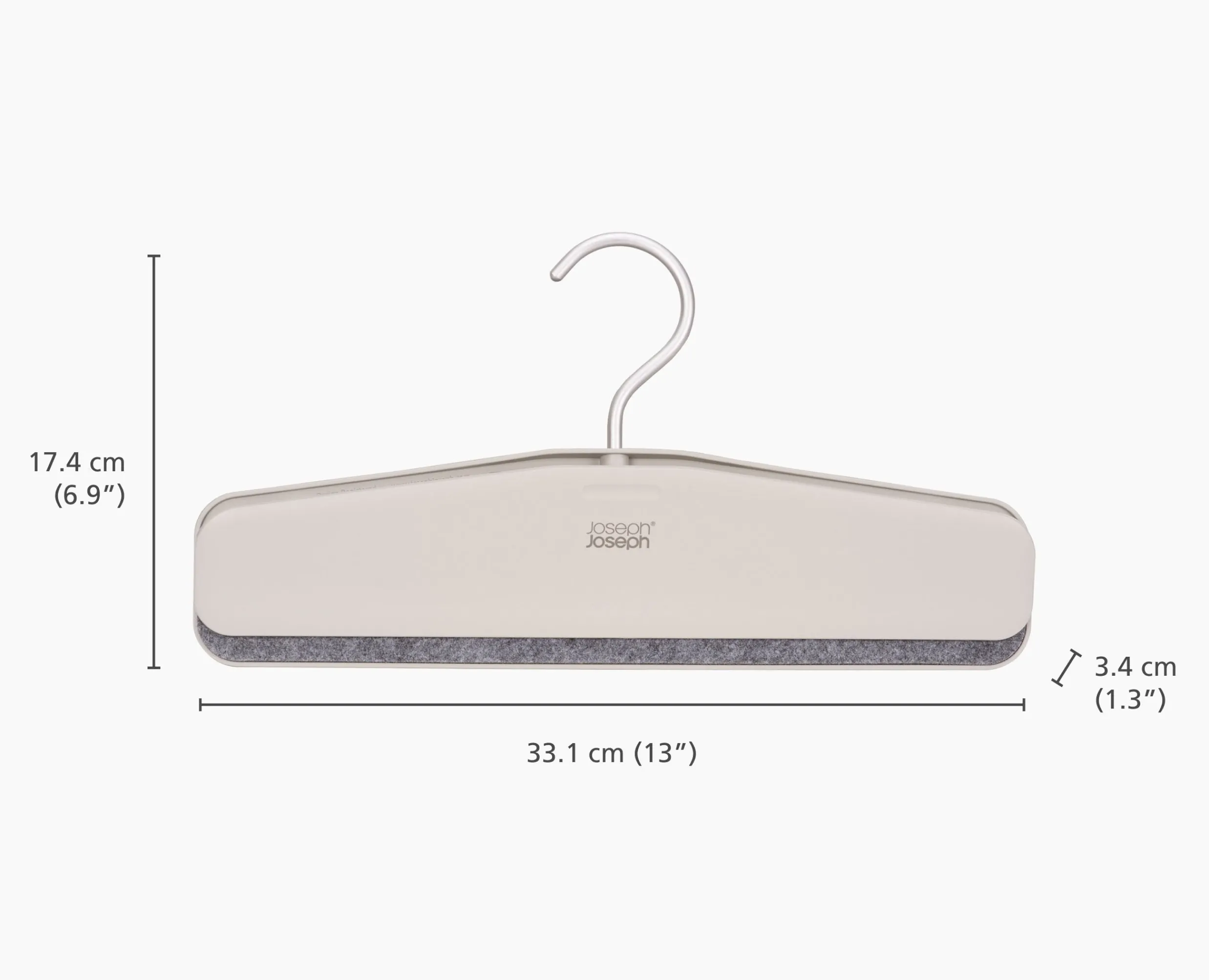 New Set de 2 cintres écrus pour jupes et pantalons Orderly™ Easy-grip Organisateurs De Vêtements