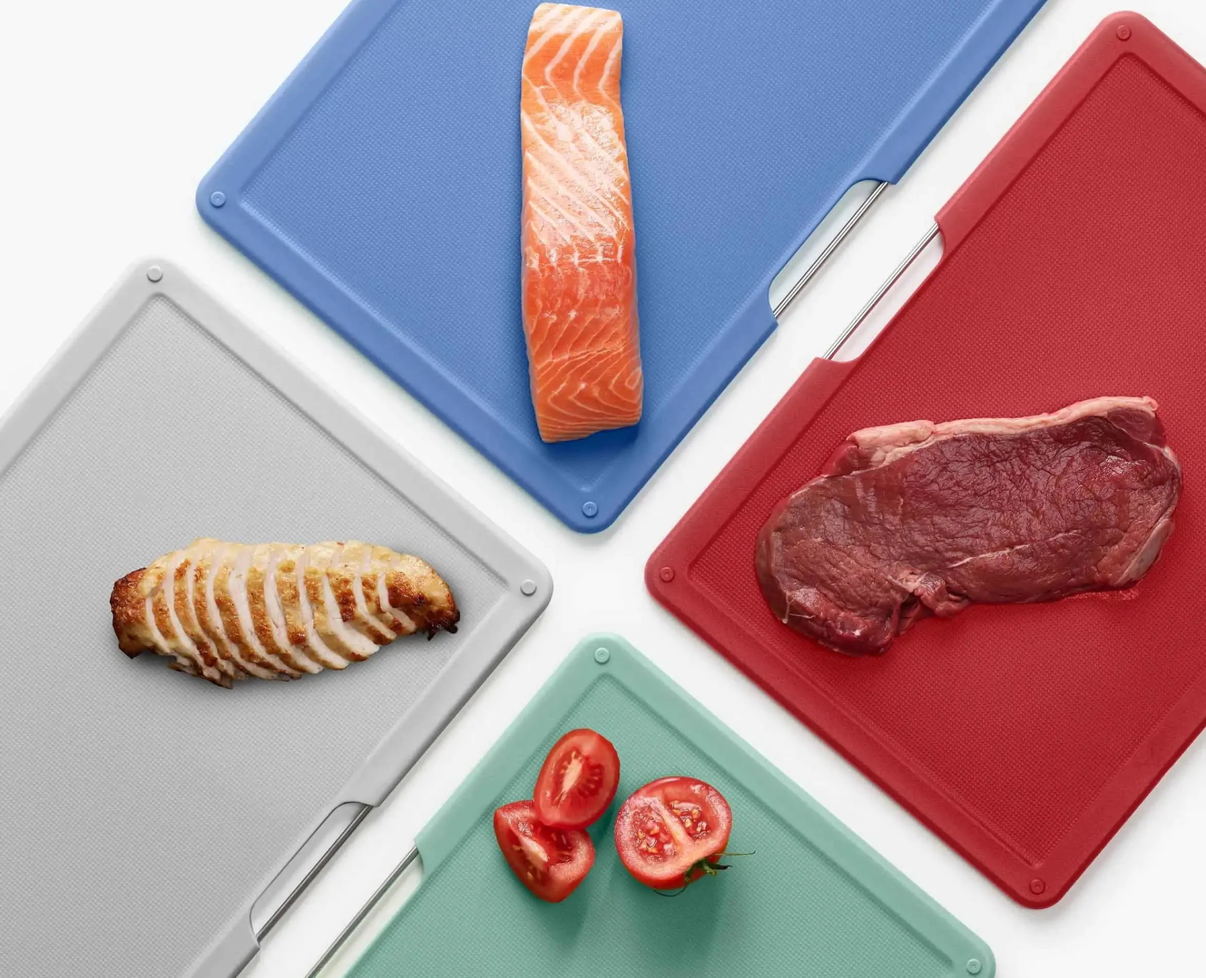 Set de 4 Planches à Découper Argent Folio™ Planches À Découper
