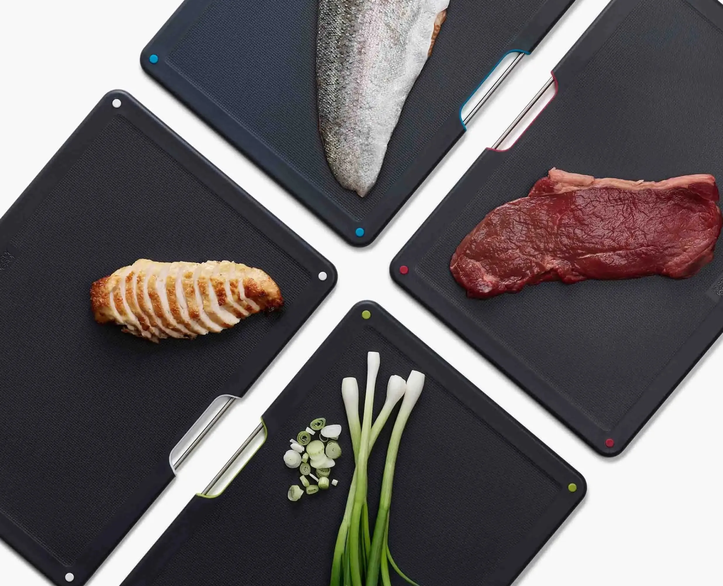 Hot Set de 4 Planches à Découper avec Étui Inox Folio™ Planches À Découper