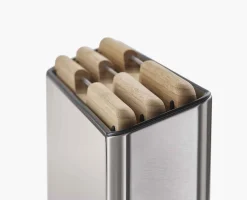 New Set de 3 Planches à Découper en Bambou et Inox Folio™ Planches À Découper