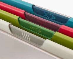 Outlet Set de 4 Planches à Découper Folio™ Icon avec Couteau de Chef Planches À Découper|Couteaux Et Ciseaux