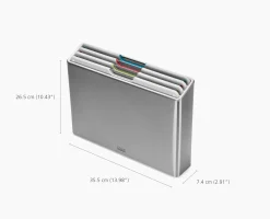 Clearance Set de 4 Planches à Découper avec Étui en Inox Folio™ Planches À Découper