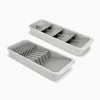 Set de 2 Range-Couverts et de Couteaux Compacts à Plusieurs Niveaux Drawerstore™ Rangements Tiroirs De Cuisine|Sets De Rangement Et Organisation Pour La Maison