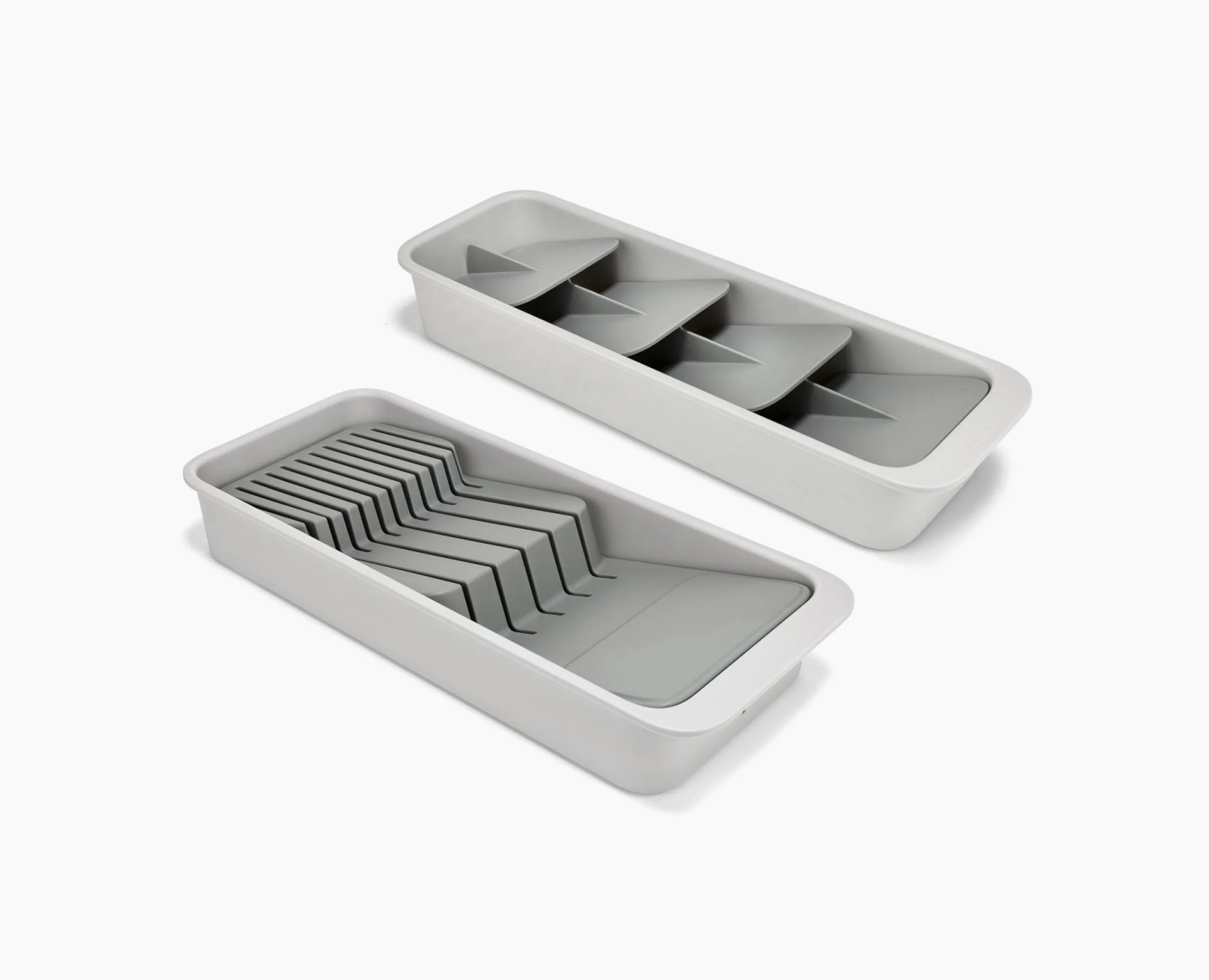 Set de 2 Range-Couverts et de Couteaux Compacts à Plusieurs Niveaux Drawerstore™ Rangements Tiroirs De Cuisine|Sets De Rangement Et Organisation Pour La Maison