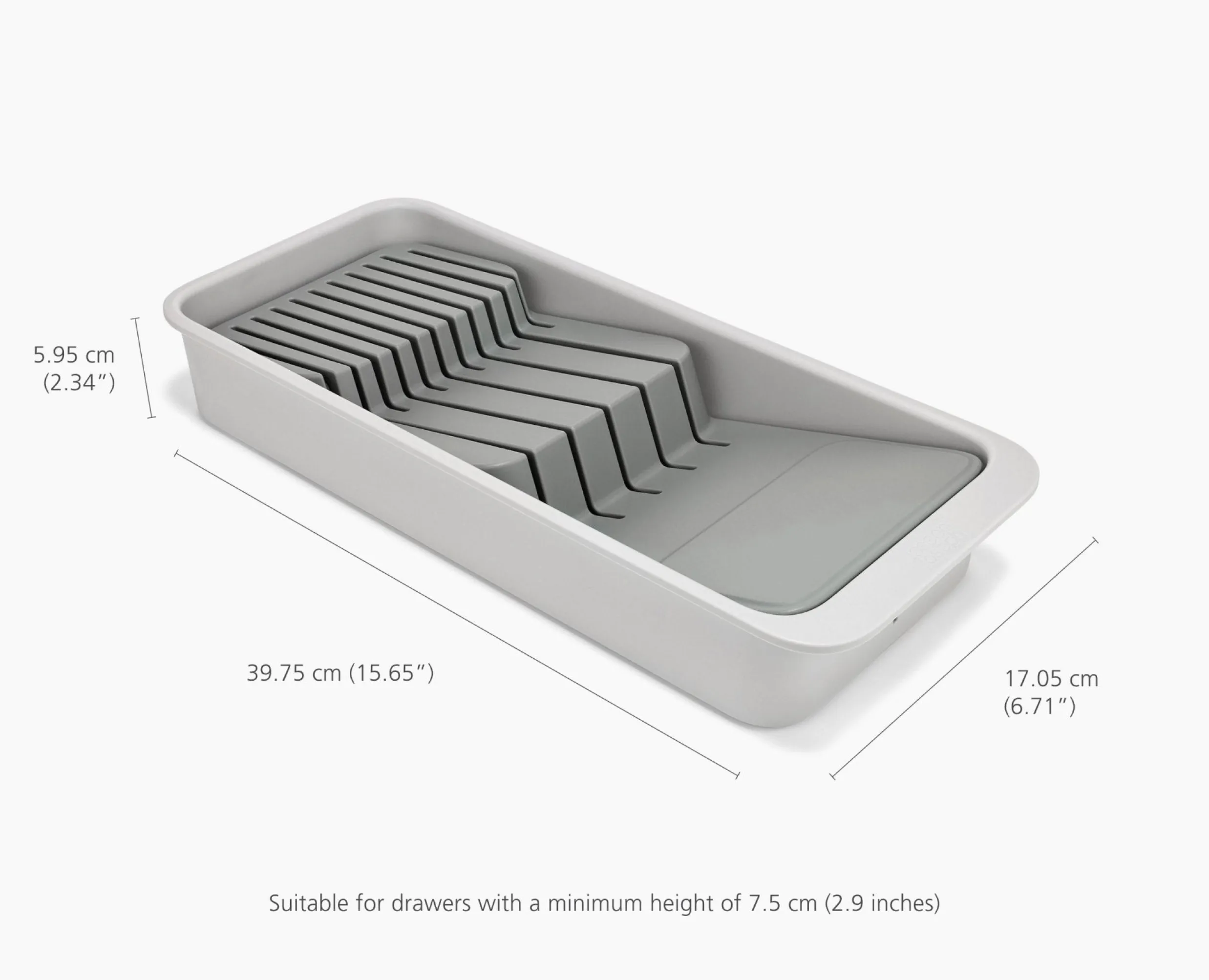 Set de 2 Range-Couverts et de Couteaux Compacts à Plusieurs Niveaux Drawerstore™ Rangements Tiroirs De Cuisine|Sets De Rangement Et Organisation Pour La Maison