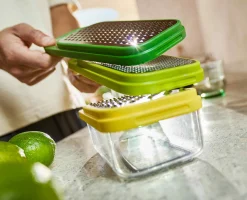 Discount Set de 3 râpes avec conteneur Multi-Grate & Store™ Râpes Et Zesteurs