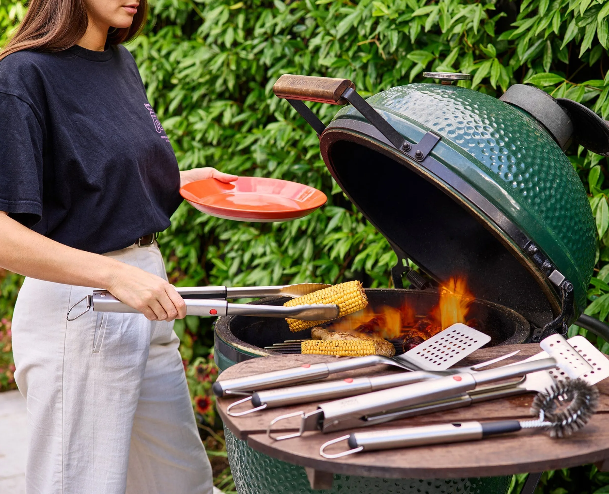 Online Set de Spatule, Pince & Fouchette Barbecue en Inox GrillOut™ Accessoires & Ustensiles De Barbecue|Sets D'Ustensiles De Cuisine