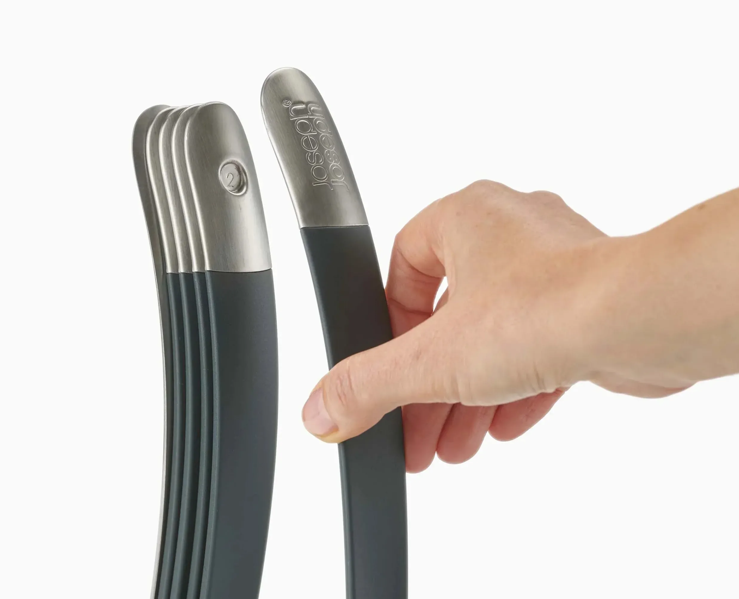 Sale Set de 5 Ustensiles de Cuisine Empilables aux Poignées Magnétiques Inox Nest™ Gadgets Et Ustensiles