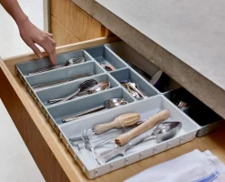 Best Set d'Organisateurs de Tiroir Modulaires de 10 pièces Foncé Blox™ Rangements Tiroirs De Cuisine