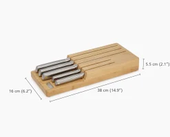 New Socle en Elevate™ pour couteaux en acier Couteaux Et Ciseaux