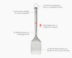 Hot Spatule de Barbecue Rétractable en Inox GrillOut™ Accessoires & Ustensiles De Barbecue